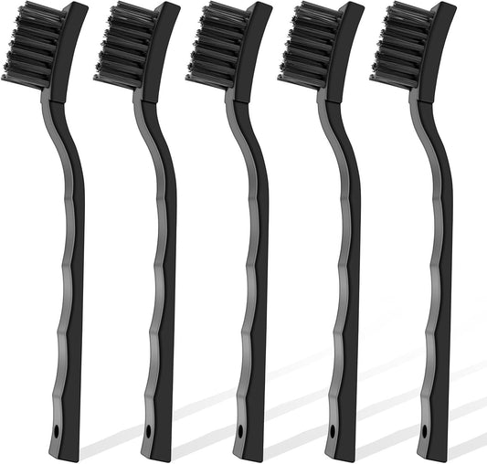 Anti Static Brush Kit,5PCS ESD Brush for Electronics Cleaning,ESD-Safe Nylon Bristles PCB Cleaning Brush,Static Dissipative Keyboard Cleaning Brushes Set for PC Motherboard Circuit Board Components