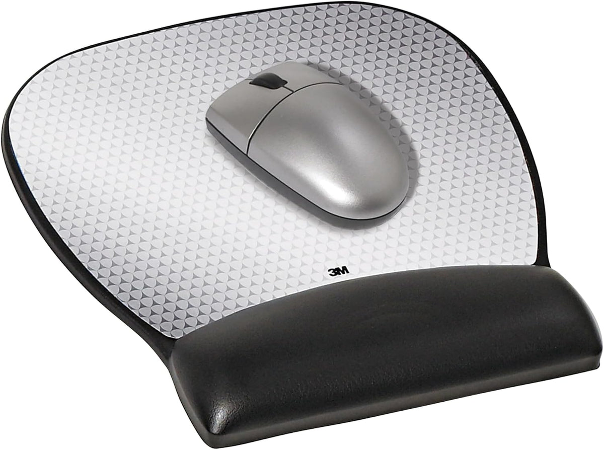 Precise Mouse Pad with Gel Wrist Rest, Vertex, 9.2 in x 8.7 in