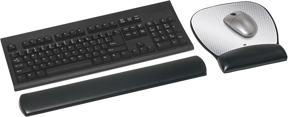 Precise Mouse Pad with Gel Wrist Rest, Vertex, 9.2 in x 8.7 in