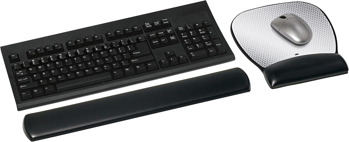 Precise Mouse Pad with Gel Wrist Rest, Vertex, 9.2 in x 8.7 in