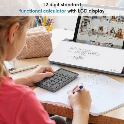 Desktop Whiteboard with Storage, Desk Organizer Dry Erase Glass White Board to-do List Memo Notepad for Home Office and School Supplies (Black)