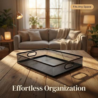 Metal Mesh Desk Organizer Tray, for Home, Classroom, Office.