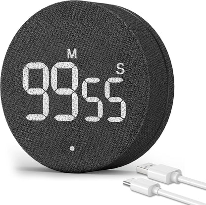 AVINIA Digital Kitchen Timers, Visual timers Large LED Display Magnetic Countdown Countup Timer for Classroom Cooking Fitness Baking Studying Teaching, Easy for Kids and Seniors Black