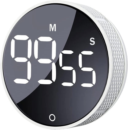 AVINIA Digital Kitchen Timers, Visual timers Large LED Display Magnetic Countdown Countup Timer for Classroom Cooking Fitness Baking Studying Teaching, Easy for Kids and Seniors Black