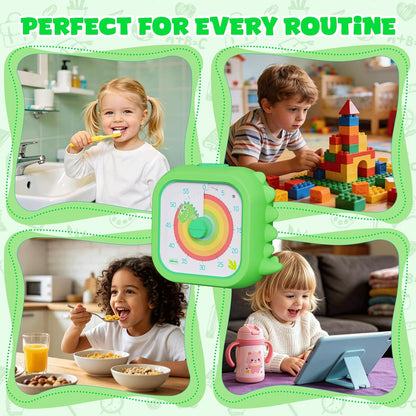 Cat Visual Timer for Kids, 60 Min Countdown, 3 Sound Modes
