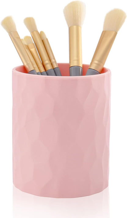 Pen Holder,Nordic Style Silicone Waterproof Pencil Holder for Desk Simple&Modern Minimalist Makeup Organizer Multifunctional Office Supplies for Home,Kids and School(Beige)