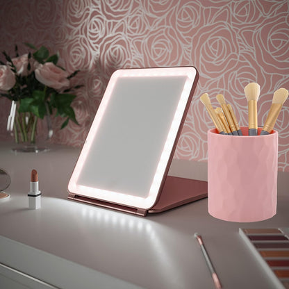 Pen Holder,Nordic Style Silicone Waterproof Pencil Holder for Desk Simple&Modern Minimalist Makeup Organizer Multifunctional Office Supplies for Home,Kids and School(Beige)