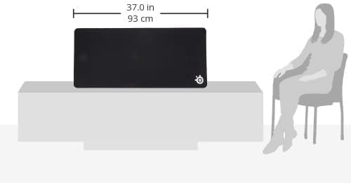 QcK Gaming Mouse Pad - XXL Cloth - Peak Tracking and Stability - Esports Mousepad - Never-Slip - Full Desk Coverage