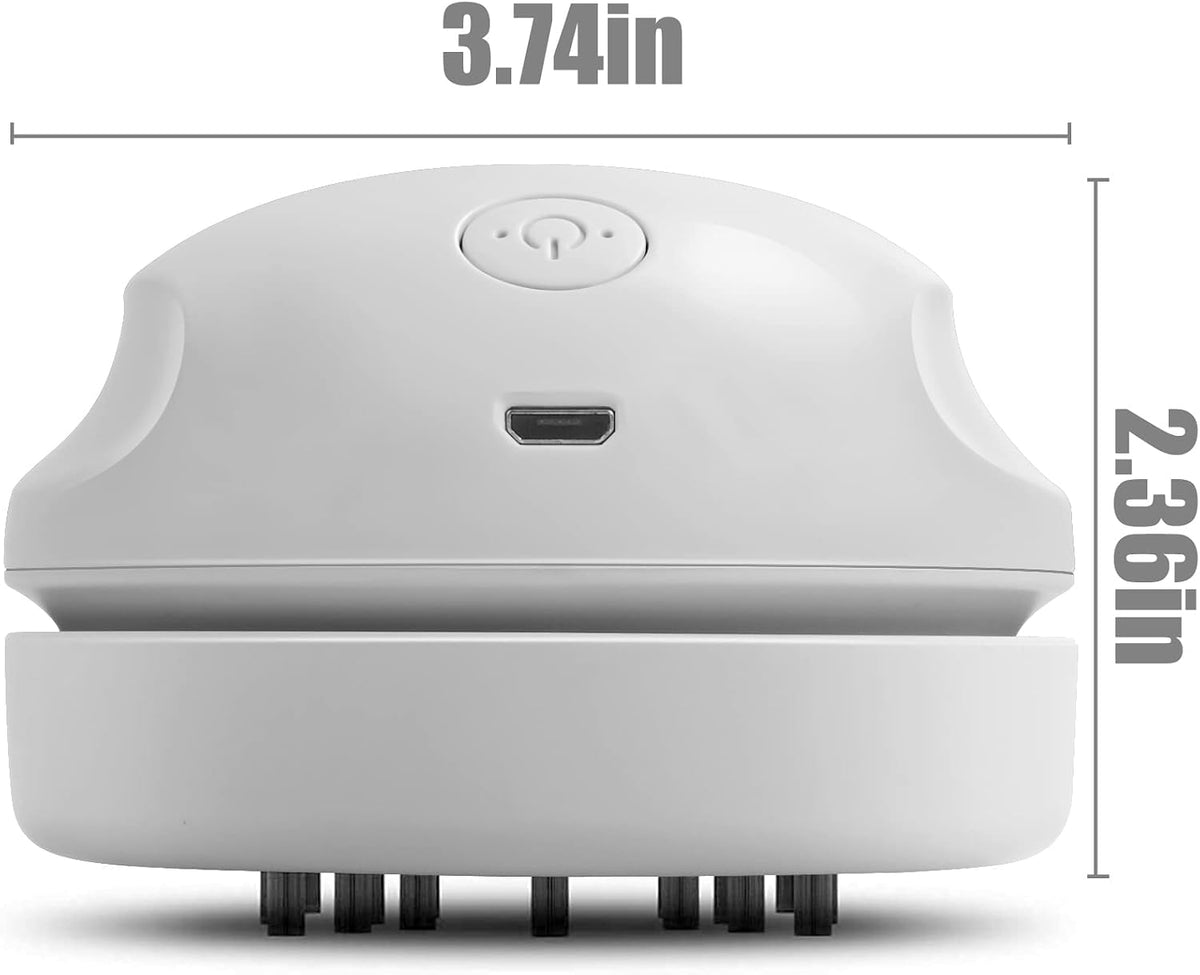Desktop Vacuum Cleaner USB Charging with Vacuum Nozzle Cleaning Brush, Detachable Design & Portable Mini Table Dust Vaccum Cleaner, Clean Dust, Crumbs, Piano, Computer, Car Etc(Light Green)