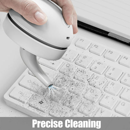 Desktop Vacuum Cleaner USB Charging with Vacuum Nozzle Cleaning Brush, Detachable Design & Portable Mini Table Dust Vaccum Cleaner, Clean Dust, Crumbs, Piano, Computer, Car Etc(Light Green)