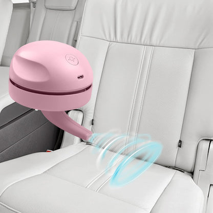 Desktop Vacuum Cleaner USB Charging with Vacuum Nozzle Cleaning Brush, Detachable Design & Portable Mini Table Dust Vaccum Cleaner, Clean Dust, Crumbs, Piano, Computer, Car Etc(Light Green)