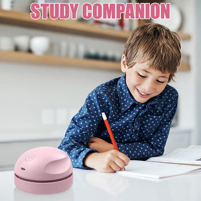 Desktop Vacuum Cleaner USB Charging with Vacuum Nozzle Cleaning Brush, Detachable Design & Portable Mini Table Dust Vaccum Cleaner, Clean Dust, Crumbs, Piano, Computer, Car Etc(Light Green)