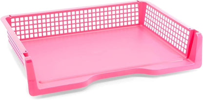 Teacher Supplies Letter Tray Organizer - 6-Pack Rainbow, 9 x 13 x 3 in - Stackable Paper Trays for Classroom & Teacher Desk Organizer