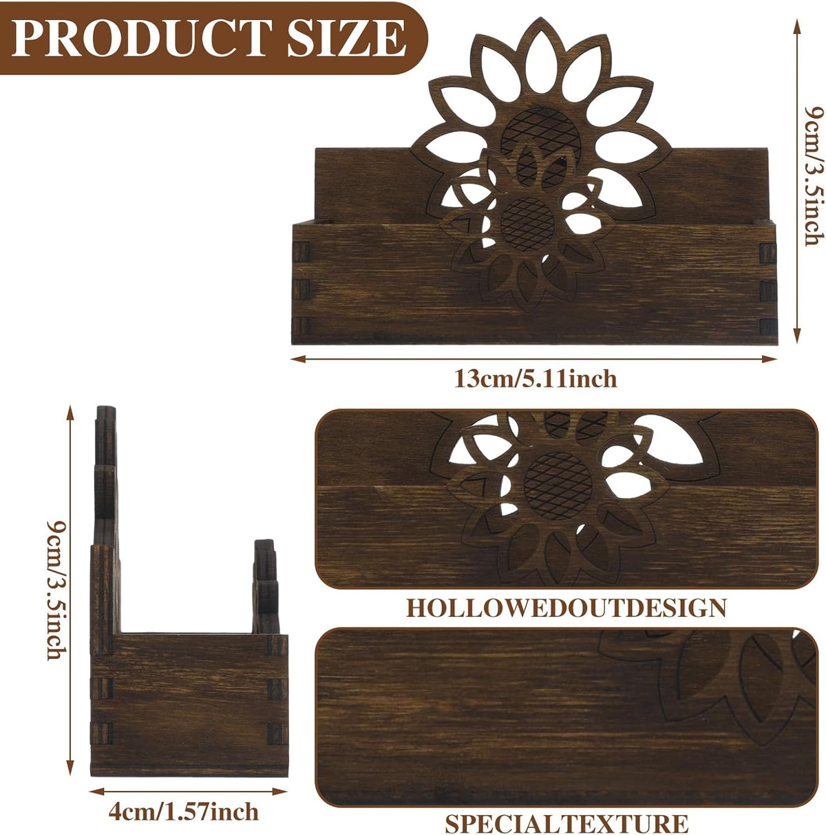 2 Pcs Business Card Holder for Desk Cute Business Card Holder