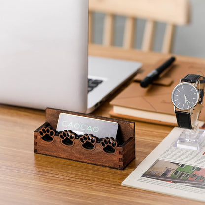 2 Pcs Business Card Holder for Desk Cute Business Card Holder