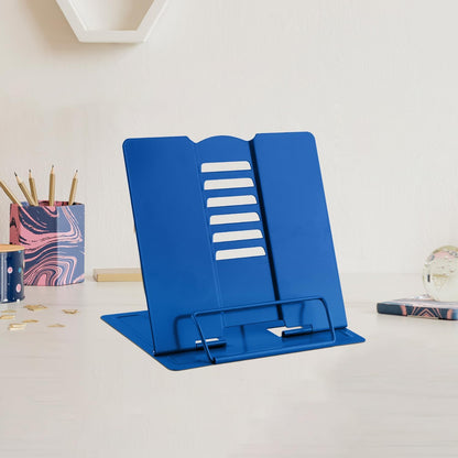 MSDADA Small Desk Book Stand Metal Reading Rest Book Holder (Light Green)