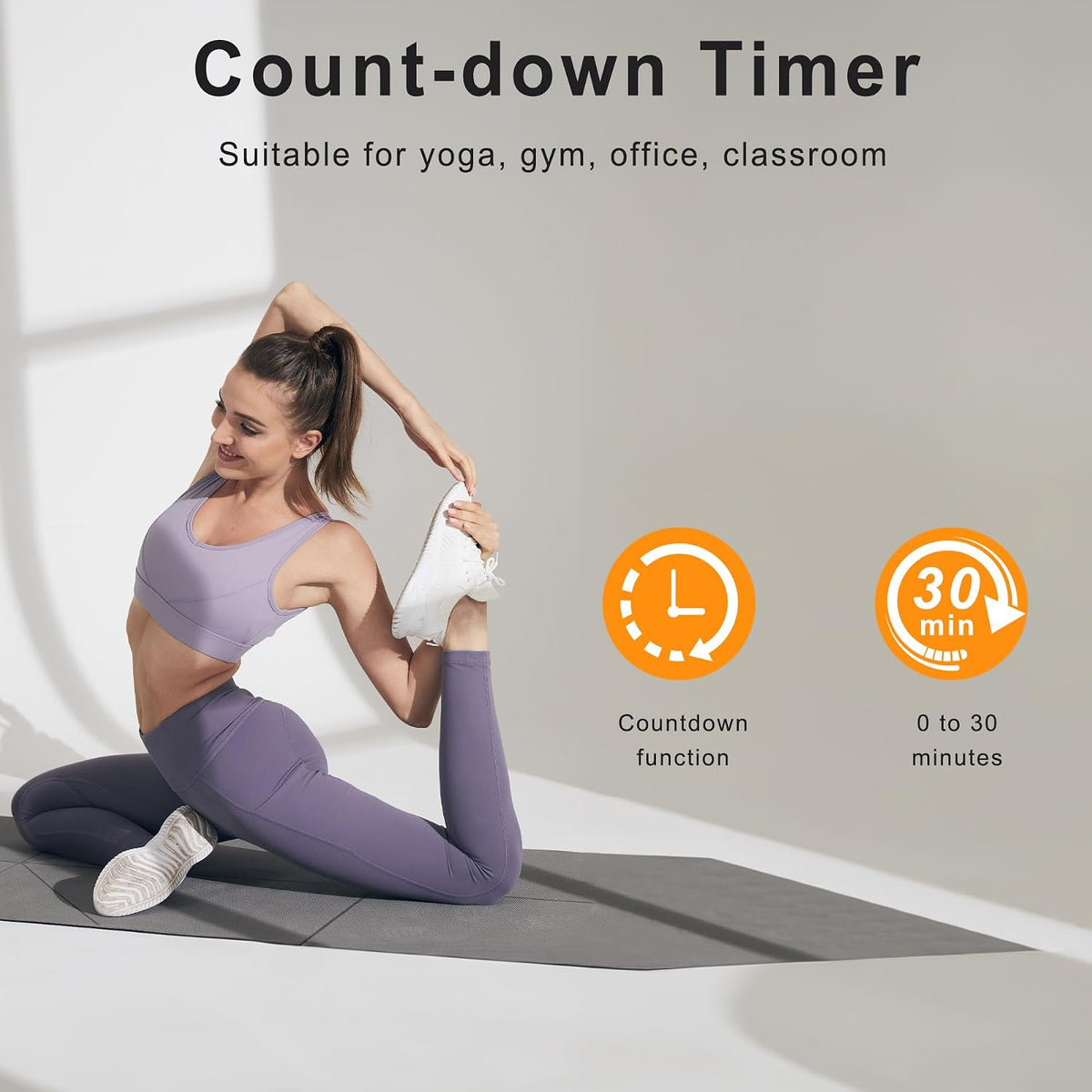 10.5'' Large Digital Alarm Clock with Big LED Number for School Classroom, Remote Control, RGB Colors,Timer, Dual Alarm, Temperature for Bedroom, Living Room, Gift for Senior Student Teacher