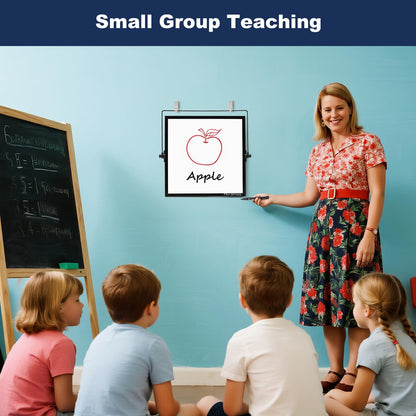 TSJ OFFICE Small White Board - 18 X 14 Inches Silver Framed Dry Erase Board