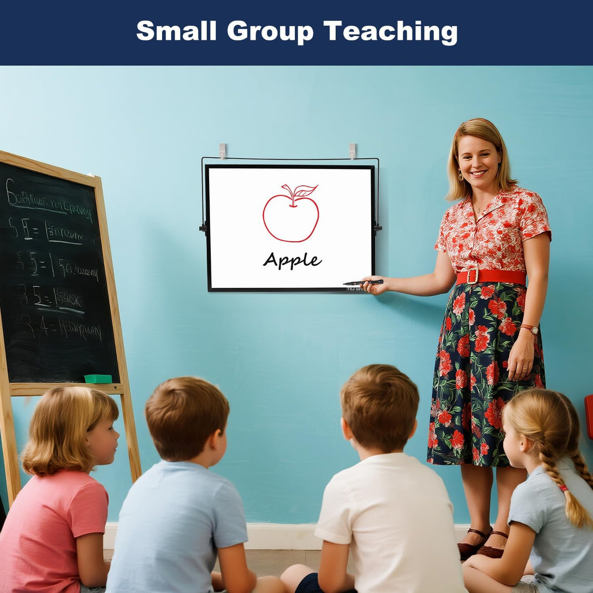 TSJ OFFICE Small White Board - 18 X 14 Inches Silver Framed Dry Erase Board