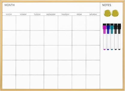 Calendar Whiteboard 17x13 Magnetic Dry Erase Board Wall Mount