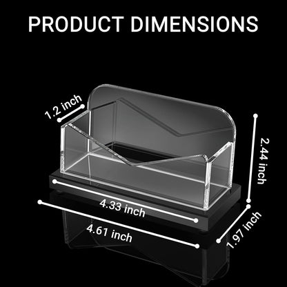 Acrylic Business Card Holder for Desk 2 Pack