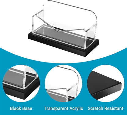 Acrylic Business Card Holder for Desk 2 Pack