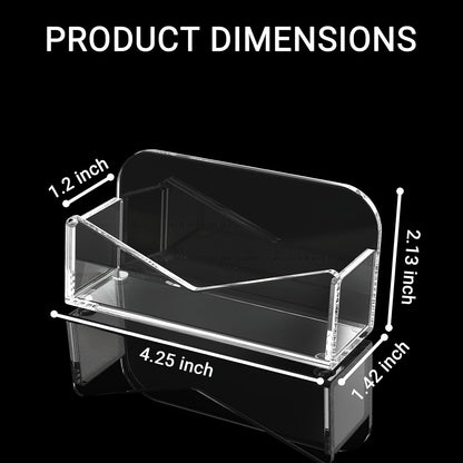 Acrylic Business Card Holder for Desk 2 Pack