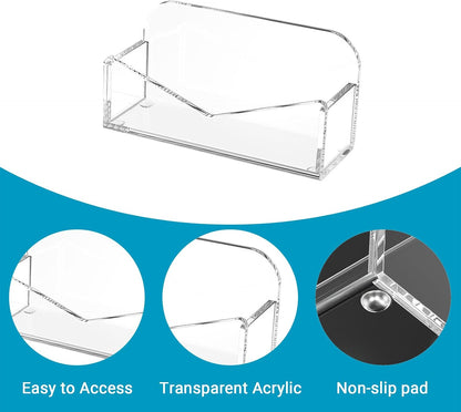 Acrylic Business Card Holder for Desk 2 Pack