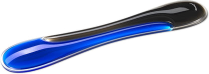 Slim Duo Gel Wrist Rest for Low Profile Keyboard, Wrist Pad for Keyboard, Ergonomic Wrist Pad for Computer, Non-Skid Computer Pad with Wrist Support, Blue K62441WW, 19" x 3.7"x 0.7”