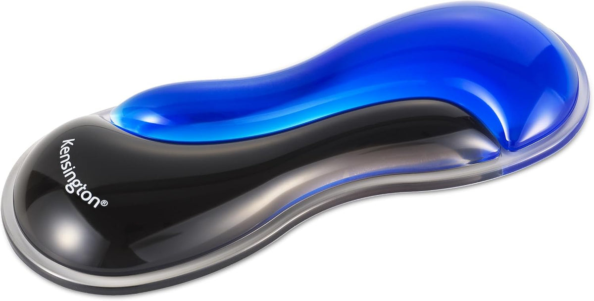 Slim Duo Gel Wrist Rest for Low Profile Keyboard, Wrist Pad for Keyboard, Ergonomic Wrist Pad for Computer, Non-Skid Computer Pad with Wrist Support, Blue K62441WW, 19" x 3.7"x 0.7”