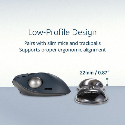 Slim Duo Gel Wrist Rest for Low Profile Keyboard, Wrist Pad for Keyboard, Ergonomic Wrist Pad for Computer, Non-Skid Computer Pad with Wrist Support, Blue K62441WW, 19" x 3.7"x 0.7”