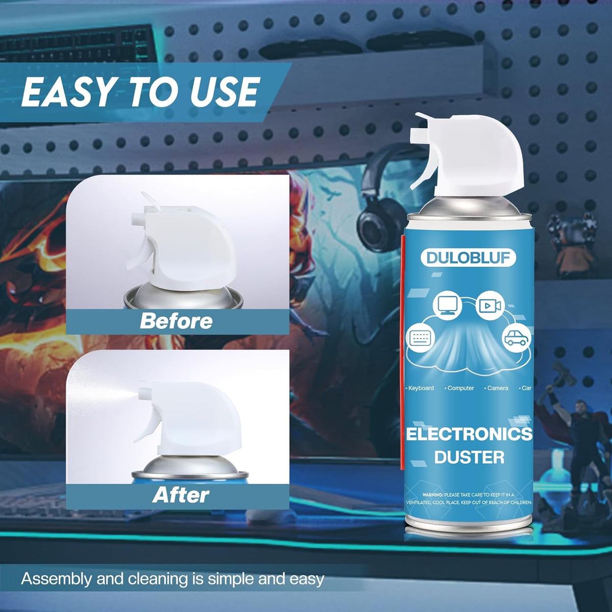 Compressed Air Duster: Computer Keyboard Air Cleaner