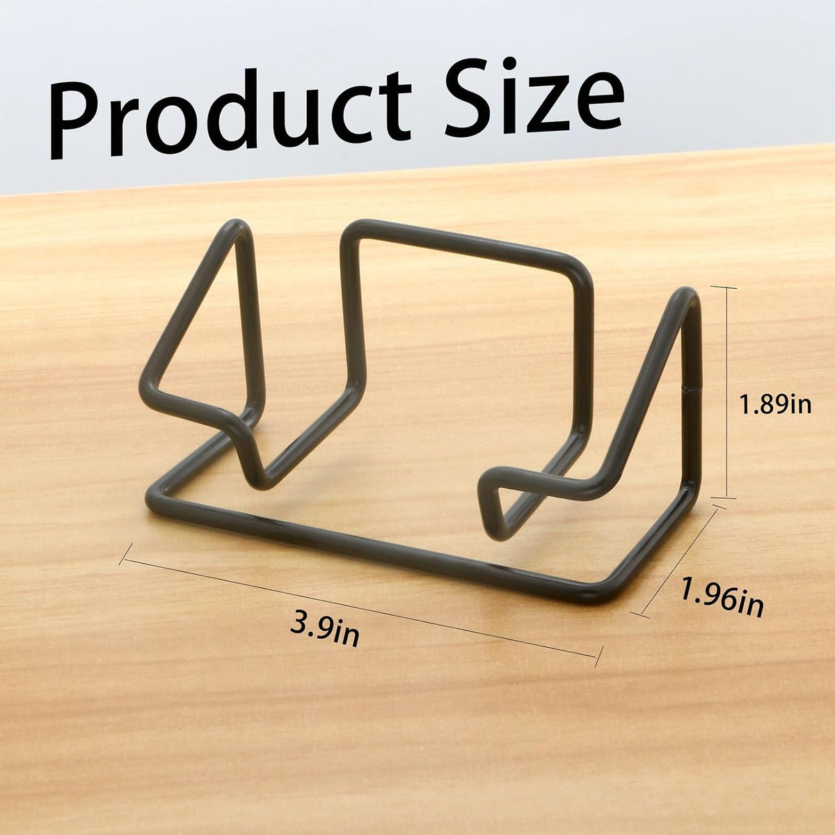 2 Pack Gold Metal Business Card Holder for Desk, Card Stand for Office Home