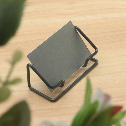 2 Pack Gold Metal Business Card Holder for Desk, Card Stand for Office Home
