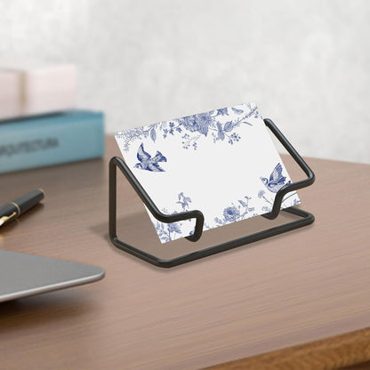2 Pack Gold Metal Business Card Holder for Desk, Card Stand for Office Home