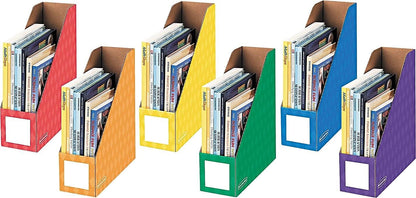 3381901 Cardboard Magazine File 4 1/4 x 12 1/4 x 13 Assorted 6/PK