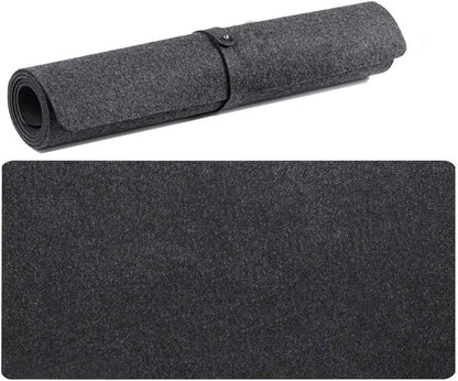 Large Felt Desk Pad Desk Protective Computer Pad Minimalistic Felt Anti-Slip Desk Mat for Keyboard and Mouse 35.43''X15.74''/90x40cm (Dark Gray)