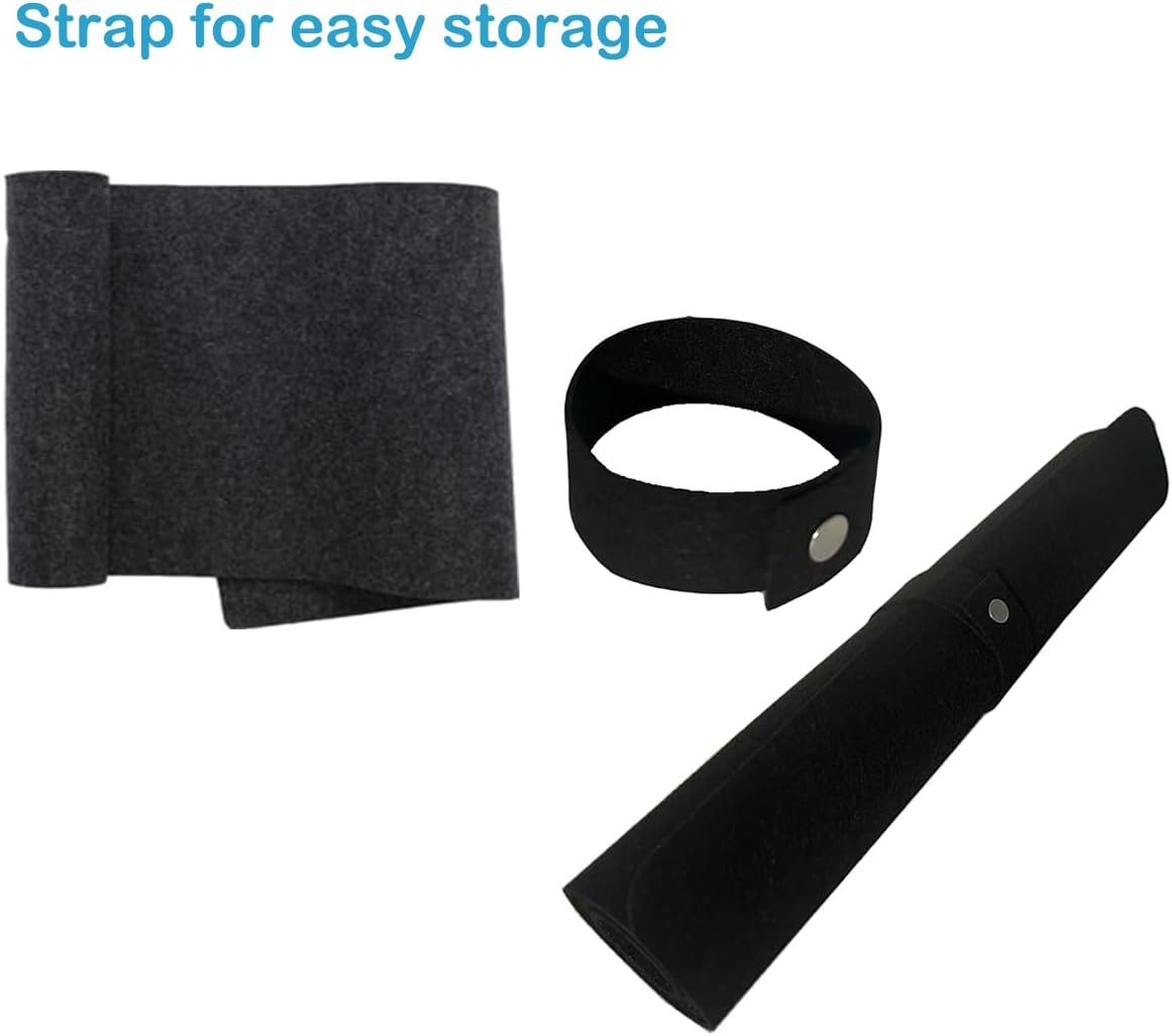 Large Felt Desk Pad Desk Protective Computer Pad Minimalistic Felt Anti-Slip Desk Mat for Keyboard and Mouse 35.43''X15.74''/90x40cm (Dark Gray)