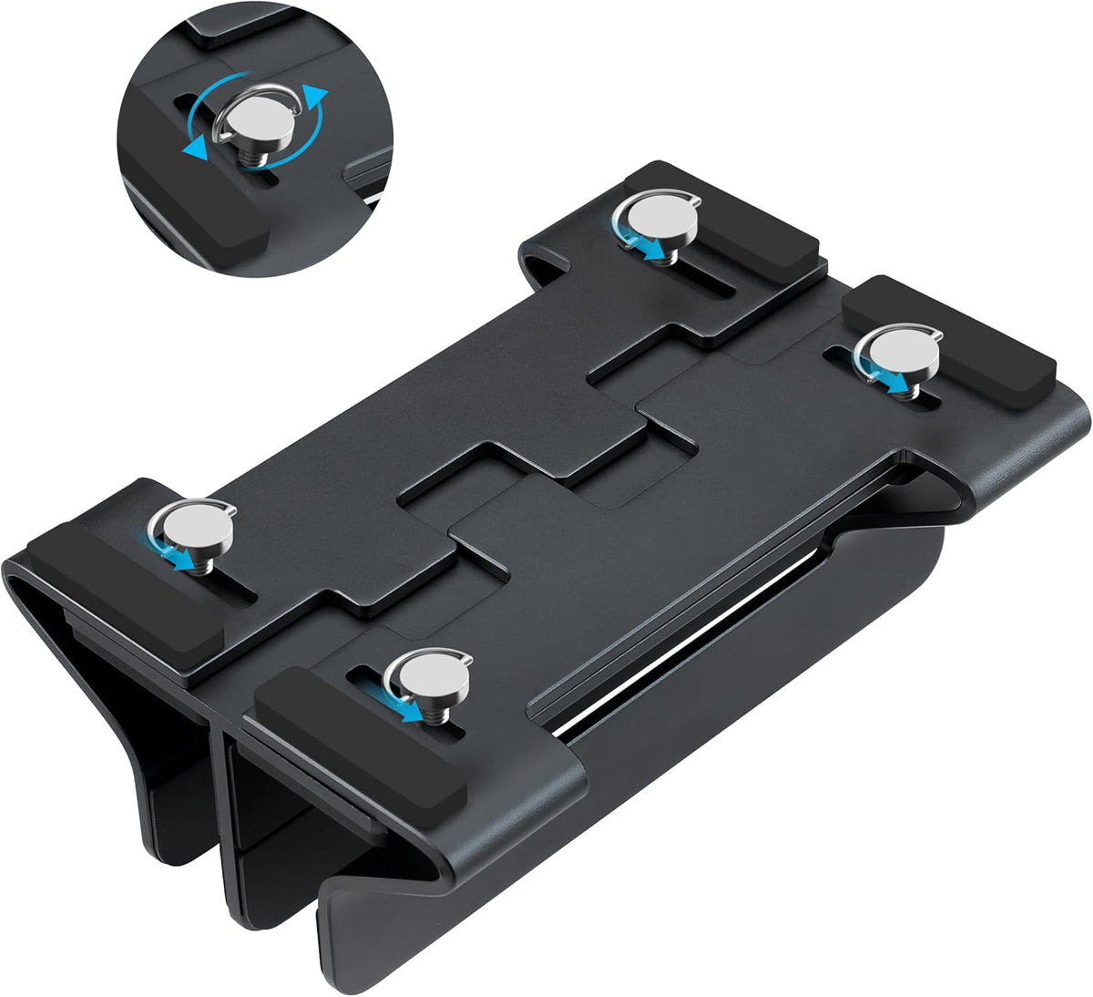 Aluminum Vertical Laptop Stand Dock Holder, Adjustable Slot Width 12-42mm, Space-Saving Upright Storage for MacBook and Laptops