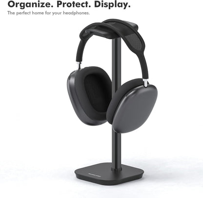 Headphone Stand, Desktop Headset Holder Desk Earphone Stand Aluminum Headset Hanger Headphone Rack Stand to Hold Earphones Such as Airpods Max, Sony, Beats, Bose, Razer, HyperX(Pink)