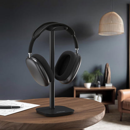 Headphone Stand, Desktop Headset Holder Desk Earphone Stand Aluminum Headset Hanger Headphone Rack Stand to Hold Earphones Such as Airpods Max, Sony, Beats, Bose, Razer, HyperX(Pink)