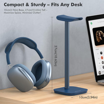 Headphone Stand, Desktop Headset Holder Desk Earphone Stand Aluminum Headset Hanger Headphone Rack Stand to Hold Earphones Such as Airpods Max, Sony, Beats, Bose, Razer, HyperX(Pink)