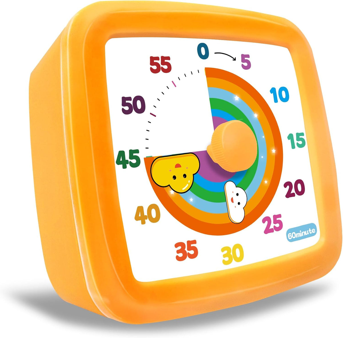 Visual Timer for Kids, 60-Minute Countdown Timer for Classroom Office Kitchen, Pomodoro Timer Spaceman Pattern, Time Management Tools with Silent Operation,Desk Time Clock for Kids and Adults