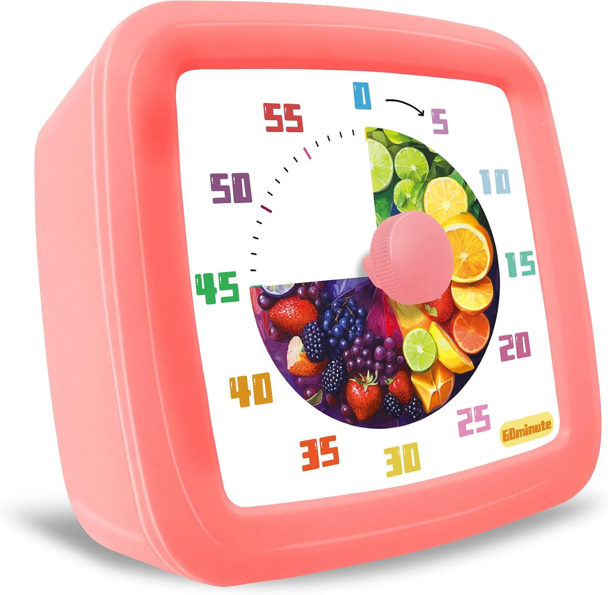 Visual Timer for Kids, 60-Minute Countdown Timer for Classroom Office Kitchen, Pomodoro Timer Spaceman Pattern, Time Management Tools with Silent Operation,Desk Time Clock for Kids and Adults