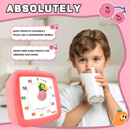 Visual Timer for Kids, 60-Minute Countdown Timer for Classroom Office Kitchen, Pomodoro Timer Spaceman Pattern, Time Management Tools with Silent Operation,Desk Time Clock for Kids and Adults