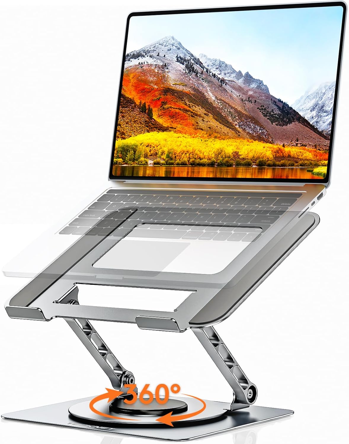 Laptop Stand for Desk, 360° Rotating Laptop Stand for 10-17" Laptop