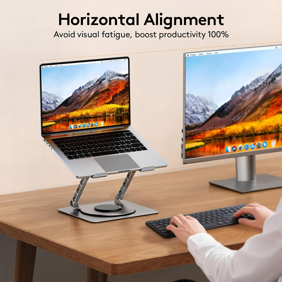 Laptop Stand for Desk, 360° Rotating Laptop Stand for 10-17" Laptop