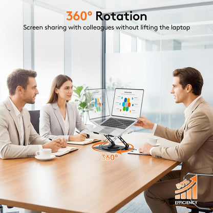 Laptop Stand for Desk, 360° Rotating Laptop Stand for 10-17" Laptop