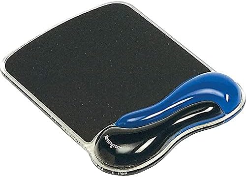 Duo Gel Mouse Pad with Wrist Rest, Ergonomic Wrist Support for Pain Relief, Comfortable Non-Skid Gel Pad for Computer, Laptop, Office & Home 9.6" x 7.6", Blue K62401AM