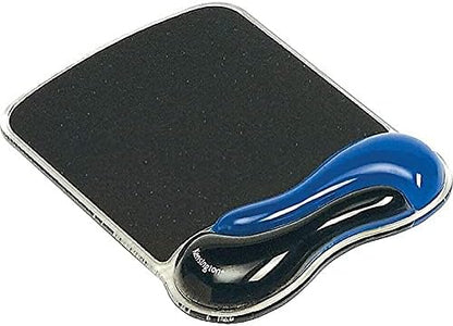 Duo Gel Mouse Pad with Wrist Rest, Ergonomic Wrist Support for Pain Relief, Comfortable Non-Skid Gel Pad for Computer, Laptop, Office & Home 9.6" x 7.6", Blue K62401AM